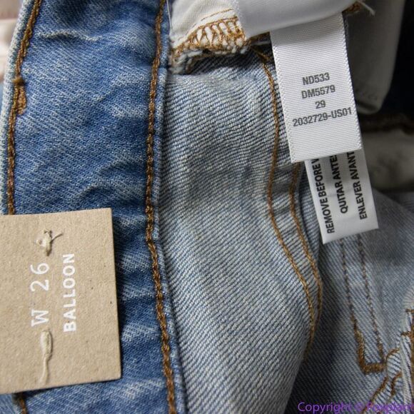NEW Madewell USA-made Balloon Jeans in Whistler Wash, 26 - Picture 15 of 16
